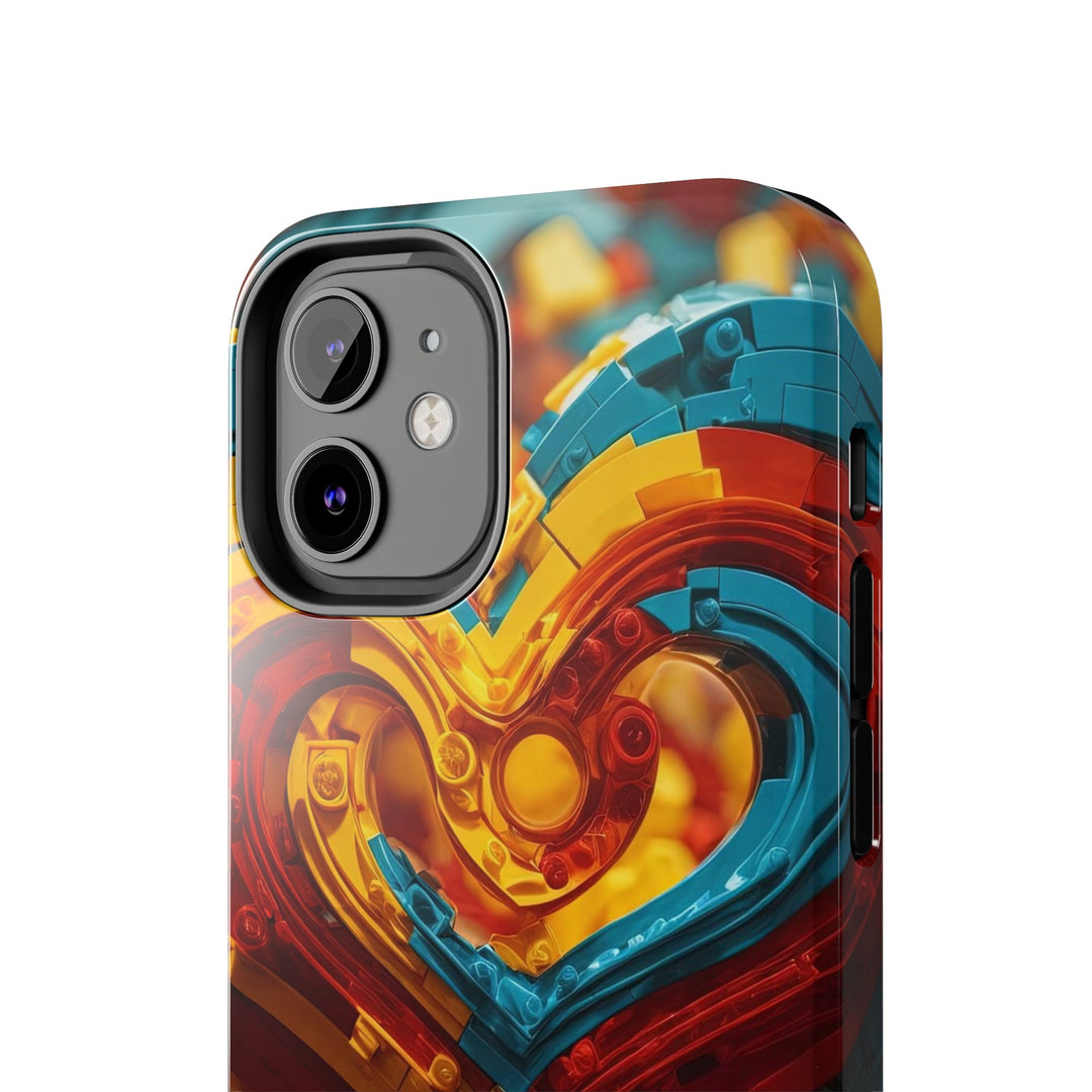 Colorful Heart Construction - Tough Phone Case - Phone Case - g(0D·IO) - iPhone 13 Mini - -