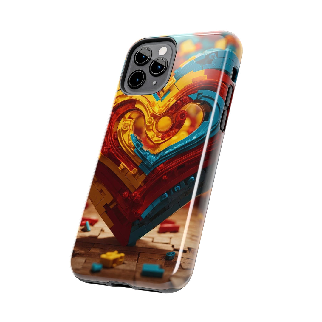 Colorful Heart Construction - Tough Phone Case - Phone Case - g(0D·IO) - iPhone 13 Mini - -