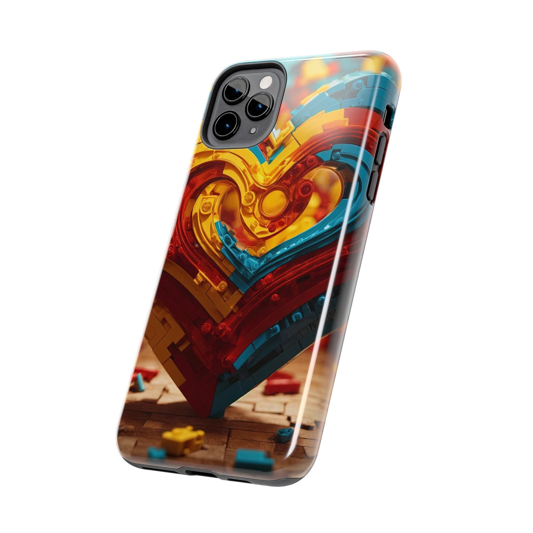 Colorful Heart Construction - Tough Phone Case - Phone Case - g(0D·IO) - iPhone 13 Mini - -