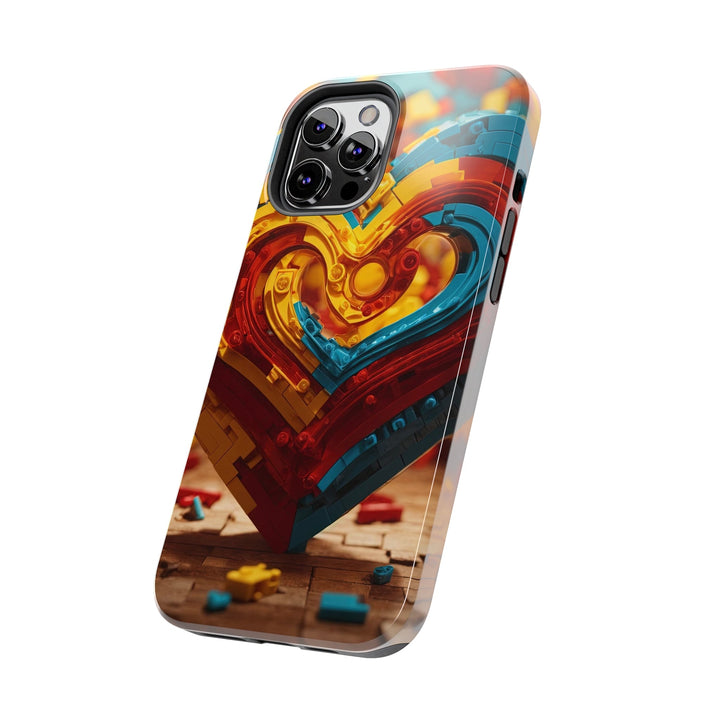 Colorful Heart Construction - Tough Phone Case - Phone Case - g(0D·IO) - iPhone 13 Mini - -
