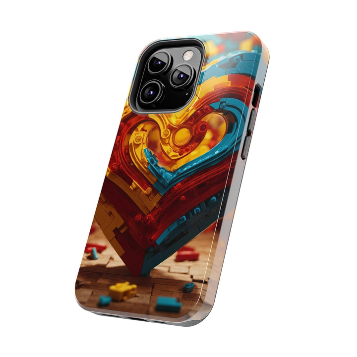 Colorful Heart Construction - Tough Phone Case - Phone Case - g(0D·IO) - iPhone 13 Mini - -
