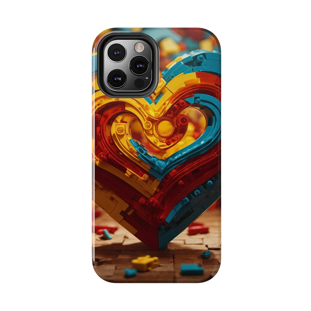 Colorful Heart Construction - Tough Phone Case - Phone Case - g(0D·IO) - iPhone 13 Mini - -