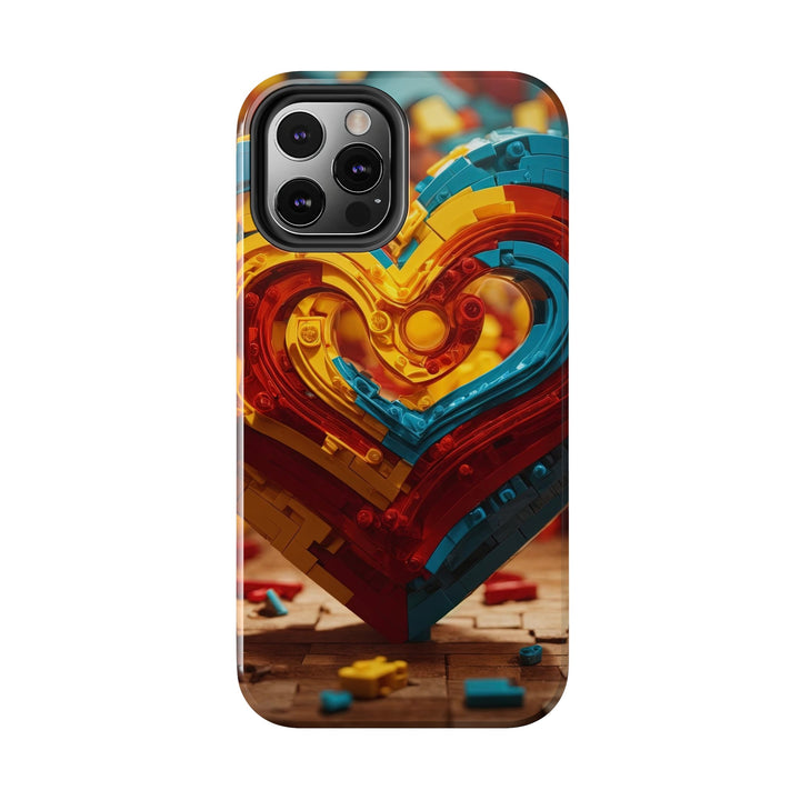 Colorful Heart Construction - Tough Phone Case - Phone Case - g(0D·IO) - iPhone 13 Mini - -