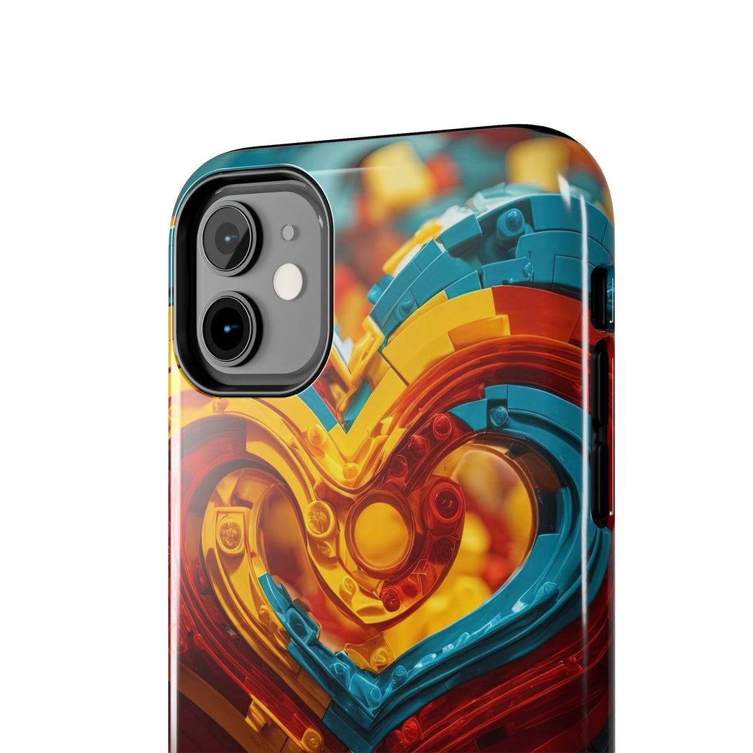 Colorful Heart Construction - Tough Phone Case - Phone Case - g(0D·IO) - iPhone 13 Mini - -