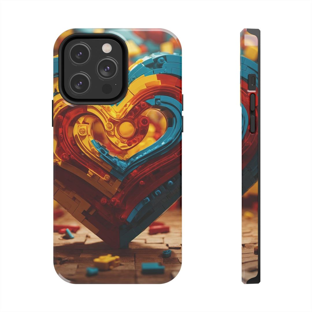 Colorful Heart Construction - Tough Phone Case - Phone Case - g(0D·IO) - iPhone 14 Pro Max - -