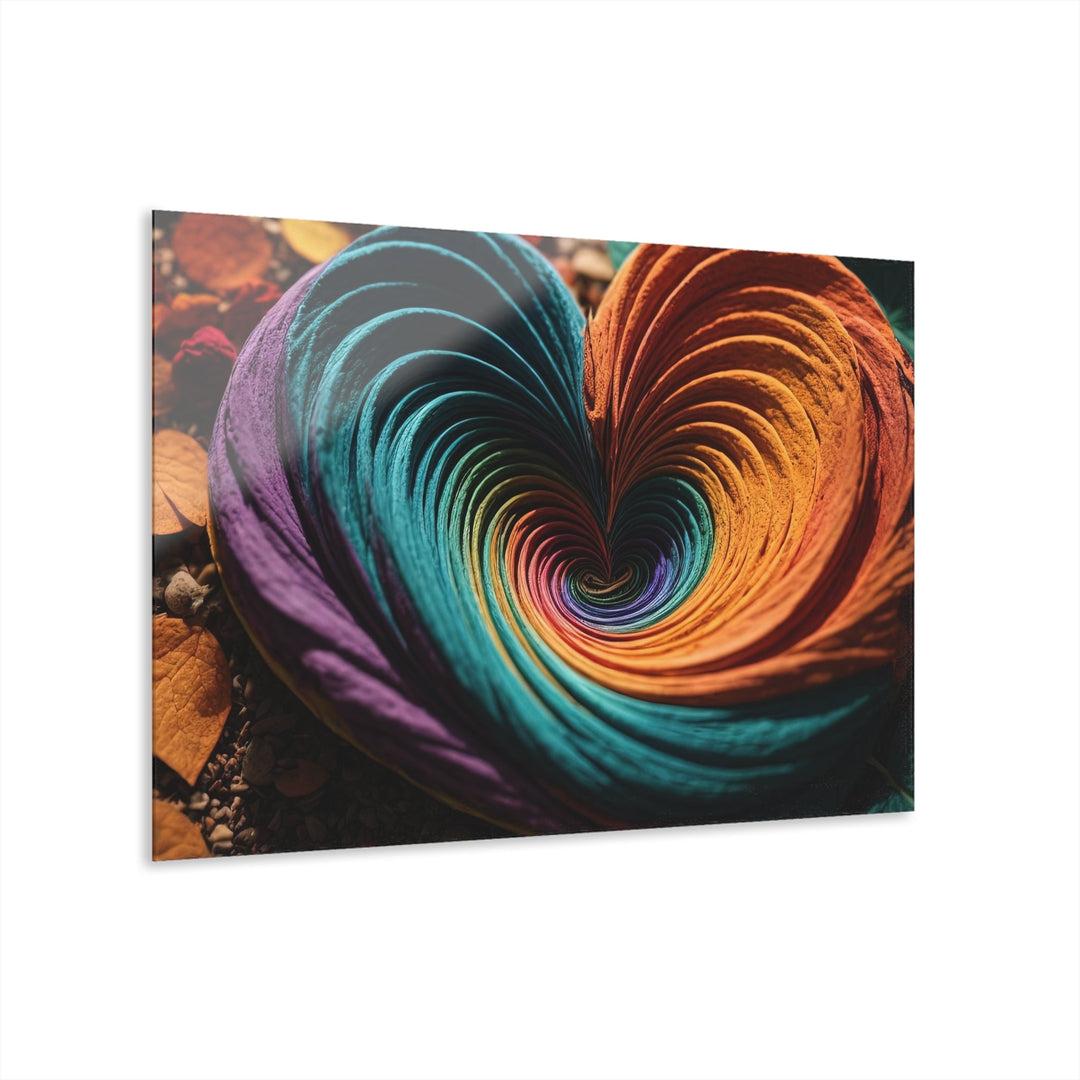 Colorful Heart Foliage - Acrylic Prints (French Cleat Hanging) - Home Decor - g(0D·IO) - 36" x 24" (Horizontal) - 0.25'' -