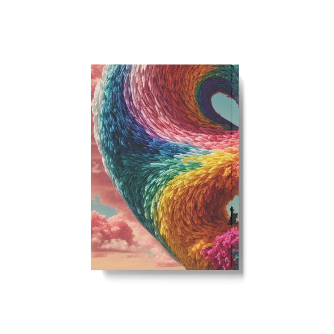 Colorful Heart Horizon - Hard Backed Journal - Paper products - g(0D·IO) - Graph - A5 - White