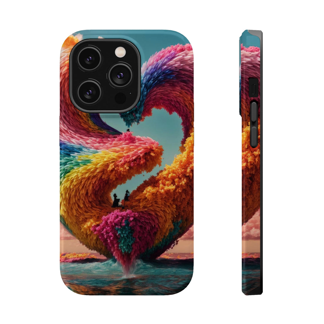 Colorful Heart Horizon - MagSafe Tough Case - Phone Case - g(0D·IO) - iPhone 14 Pro - Glossy -