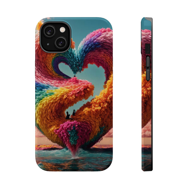 Colorful Heart Horizon - MagSafe Tough Case - Phone Case - g(0D·IO) - iPhone 14 Plus - Glossy -