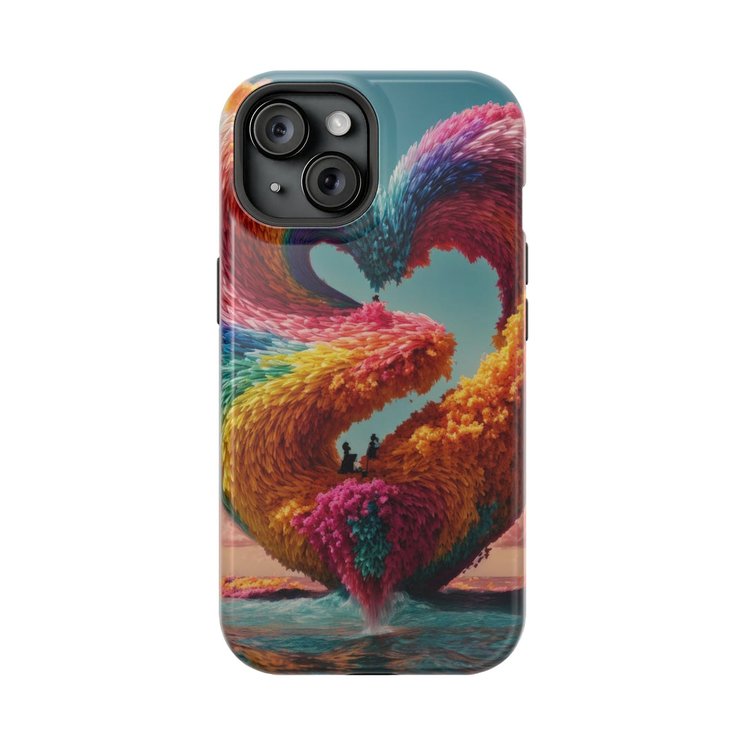 Colorful Heart Horizon - MagSafe Tough Case - Phone Case - g(0D·IO) - iPhone 15 - Glossy -
