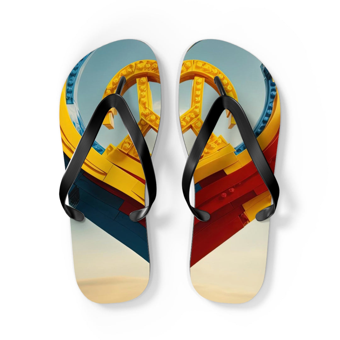 Colorful Heart Sculpture - Flip Flops - Shoes - g(0D·IO) - L - Black sole -