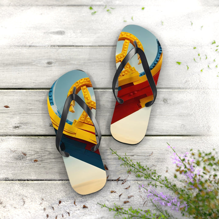 Colorful Heart Sculpture - Flip Flops - Shoes - g(0D·IO) - XL - Black sole -