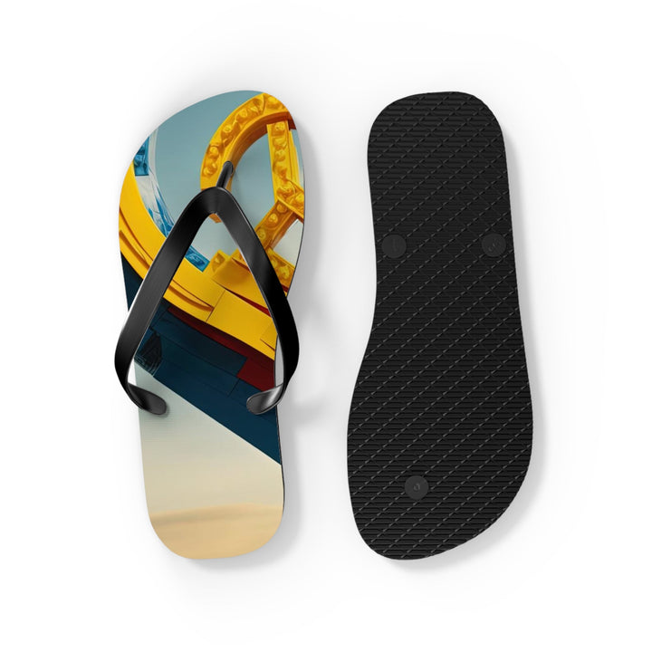 Colorful Heart Sculpture - Flip Flops - Shoes - g(0D·IO) - XL - Black sole -