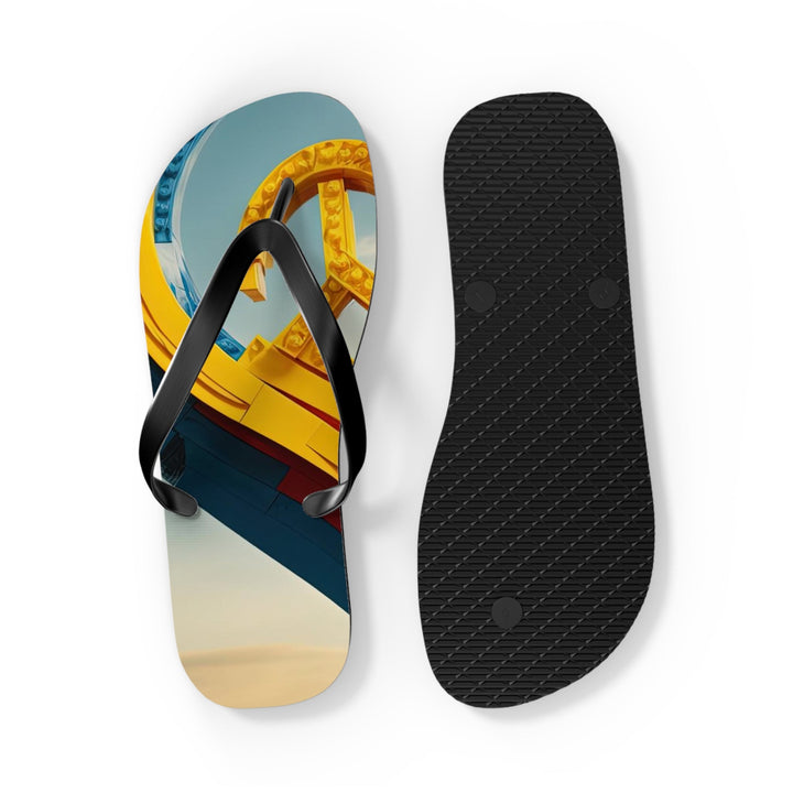 Colorful Heart Sculpture - Flip Flops - Shoes - g(0D·IO) - XL - Black sole -