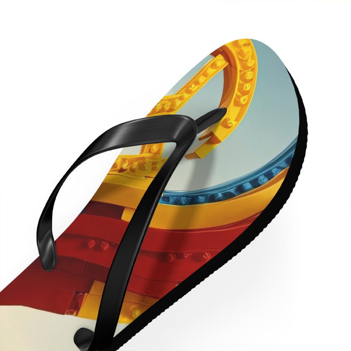 Colorful Heart Sculpture - Flip Flops - Shoes - g(0D·IO) - XL - Black sole -