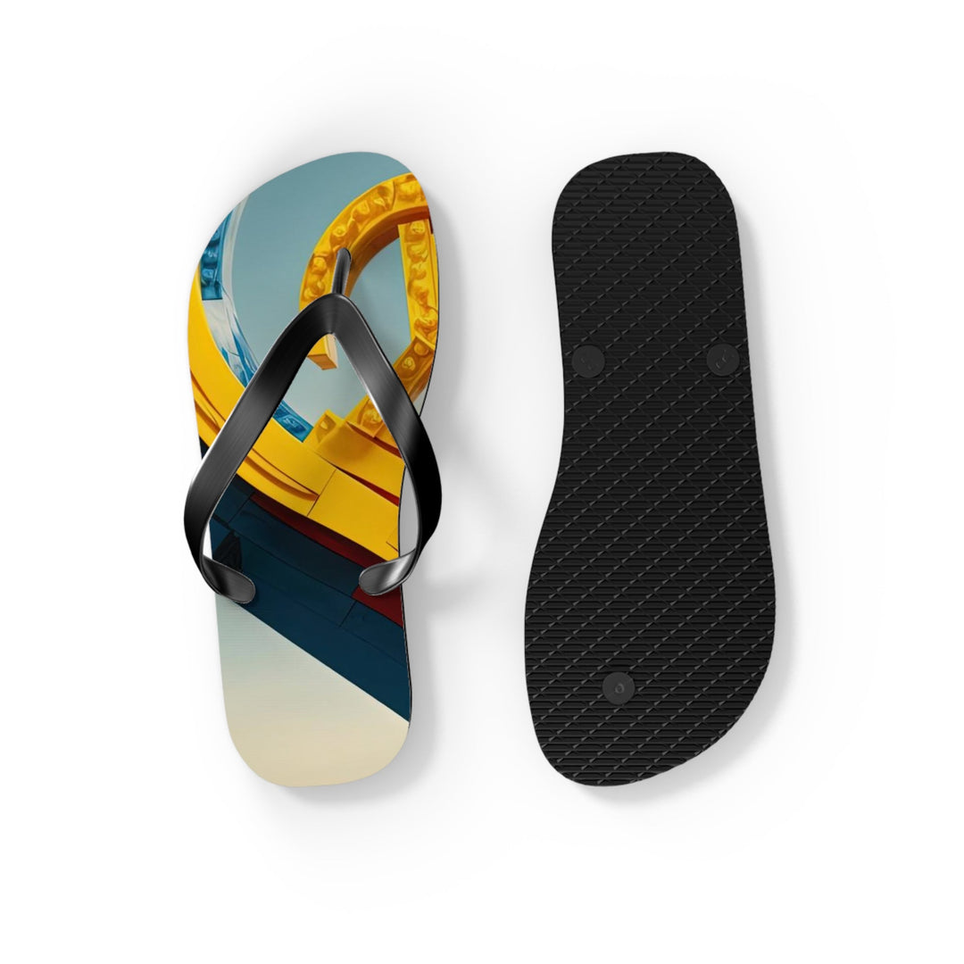 Colorful Heart Sculpture - Flip Flops - Shoes - g(0D·IO) - XL - Black sole -