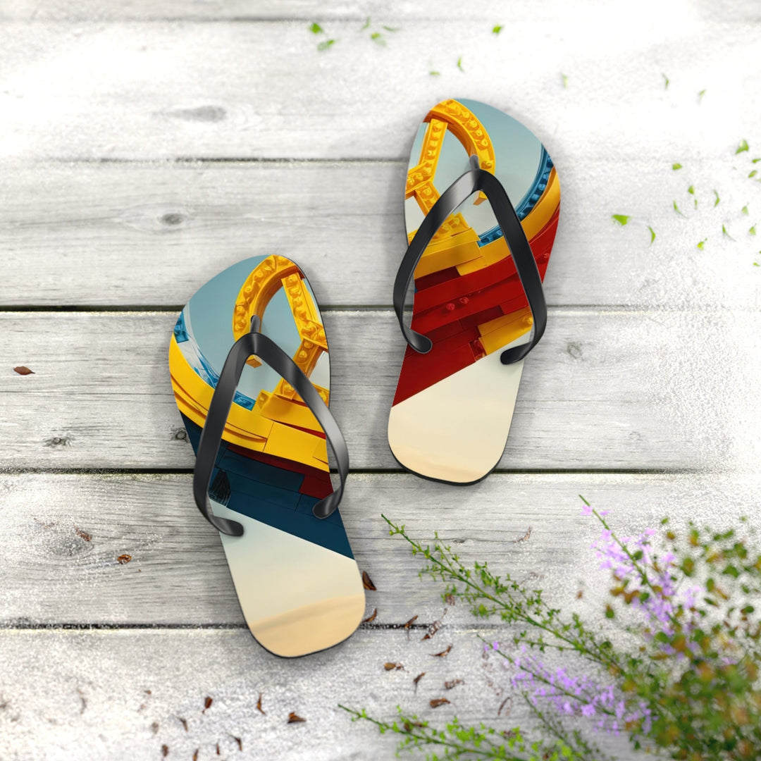 Colorful Heart Sculpture - Flip Flops - Shoes - g(0D·IO) - XL - Black sole -