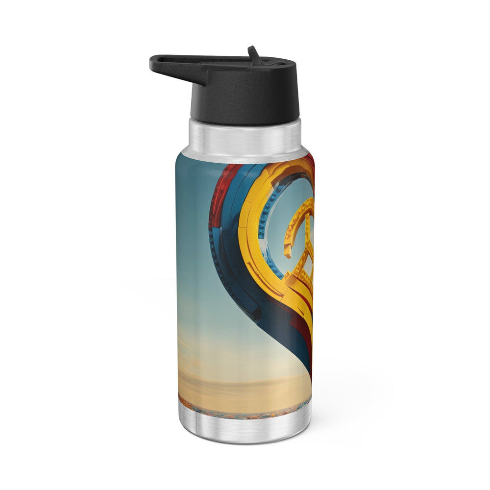 Colorful Heart Sculpture - Gator Tumbler 32oz - Mug - g(0D·IO) - Silver - 32oz -