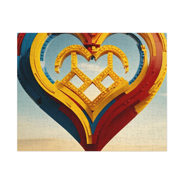 Colorful Heart Sculpture - Jigsaw Puzzle (100, 252, 500, 1000 pieces) - Puzzle - g(0D·IO) - 9.6" × 8" (110 pcs) - -