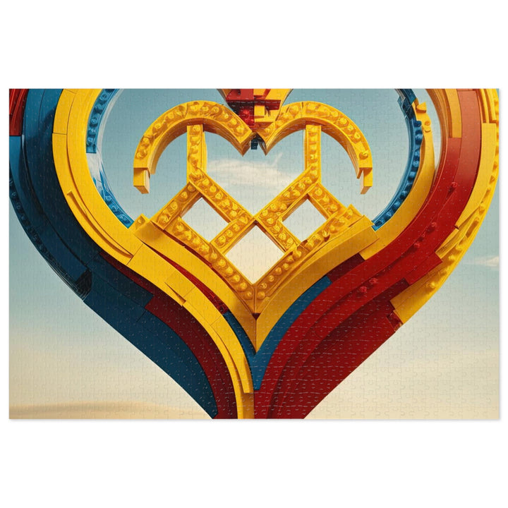 Colorful Heart Sculpture - Jigsaw Puzzle (100, 252, 500, 1000 pieces) - Puzzle - g(0D·IO) - 29.25" × 19.75" (1000 pcs) - -