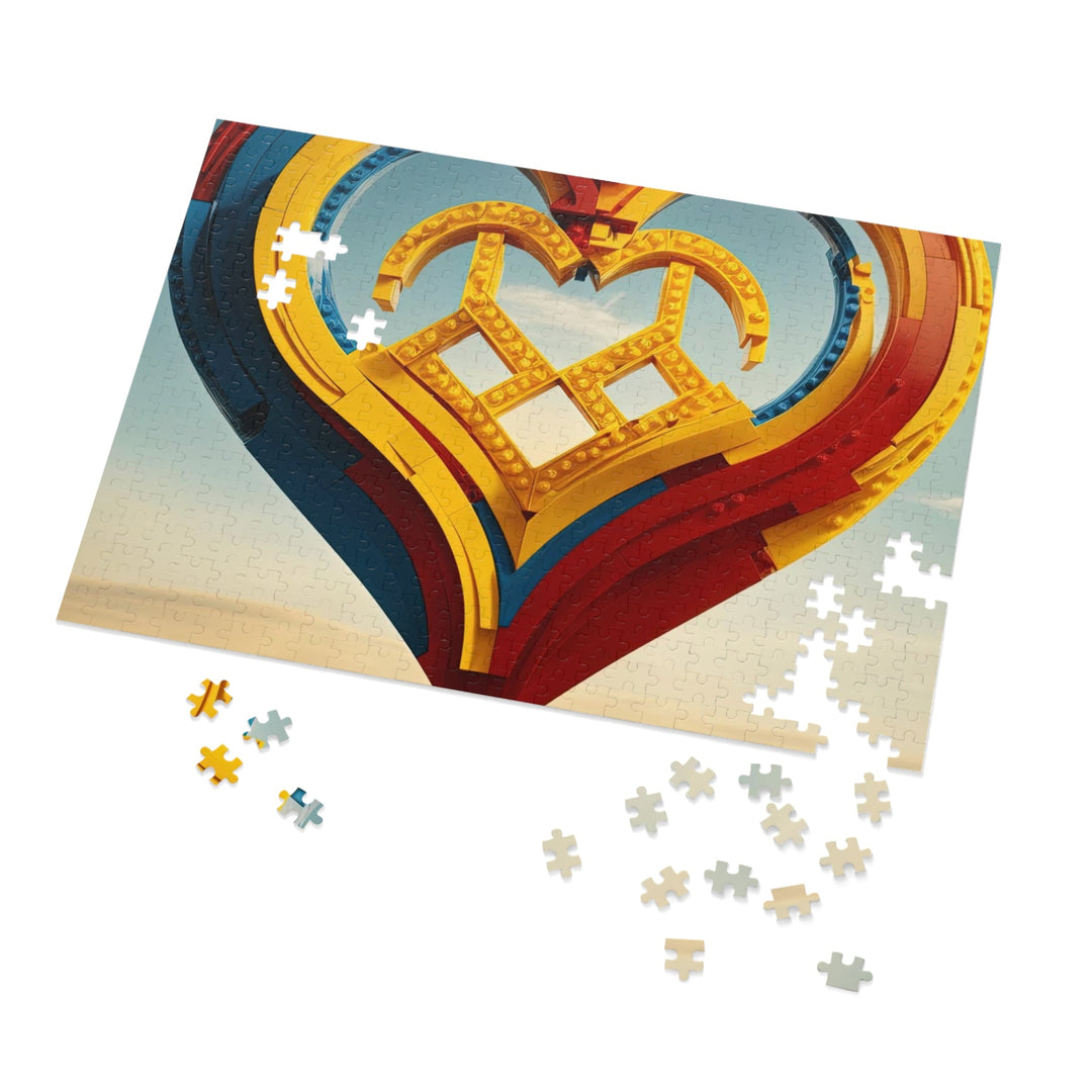 Colorful Heart Sculpture - Jigsaw Puzzle (100, 252, 500, 1000 pieces) - Puzzle - g(0D·IO) - 29.25" × 19.75" (1000 pcs) - -