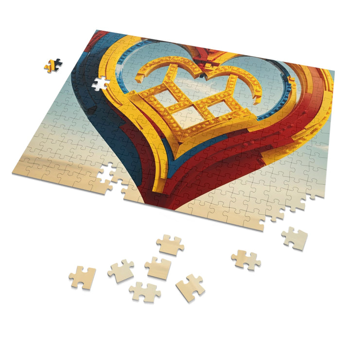 Colorful Heart Sculpture - Jigsaw Puzzle (100, 252, 500, 1000 pieces) - Puzzle - g(0D·IO) - 29.25" × 19.75" (1000 pcs) - -