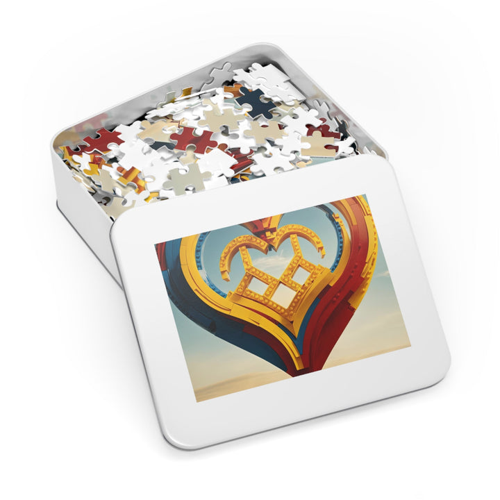 Colorful Heart Sculpture - Jigsaw Puzzle (100, 252, 500, 1000 pieces) - Puzzle - g(0D·IO) - 29.25" × 19.75" (1000 pcs) - -