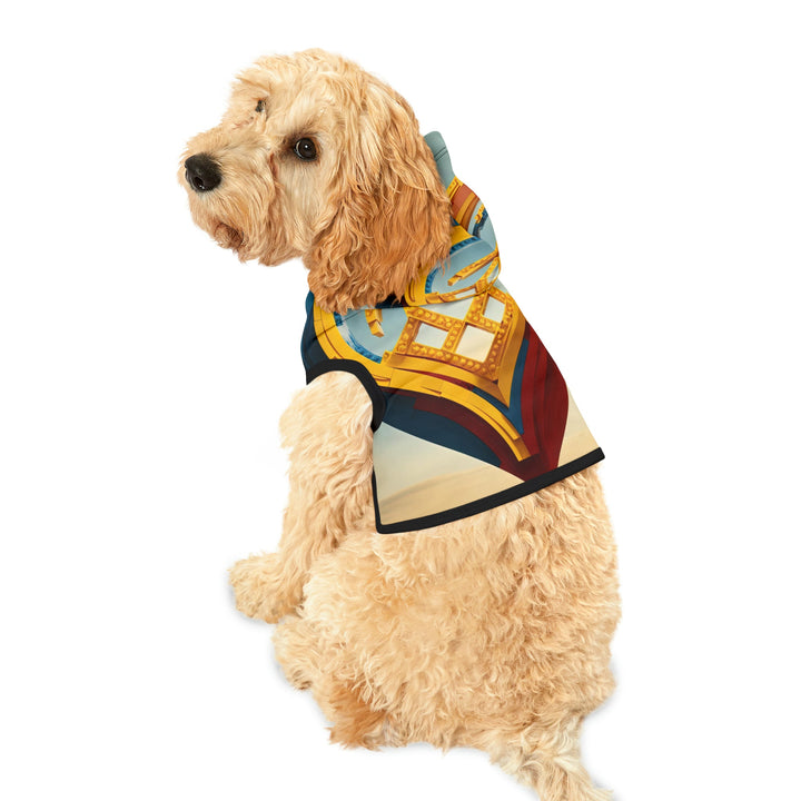 Colorful Heart Sculpture - Pet Hoodie - Pets - g(0D·IO) - XXS - Black Rib -