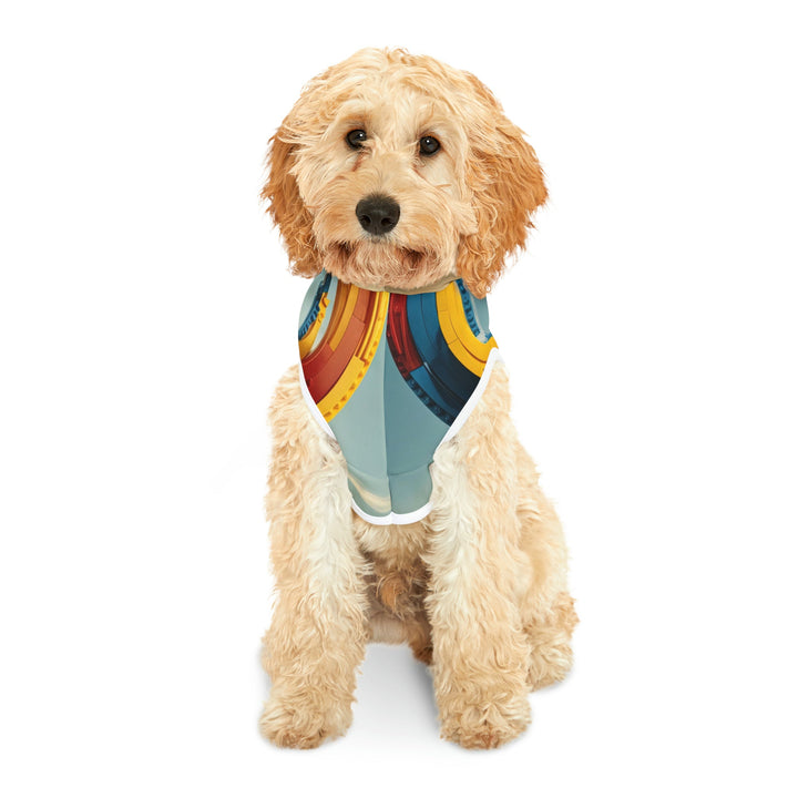 Colorful Heart Sculpture - Pet Hoodie - Pets - g(0D·IO) - XXS - Black Rib -