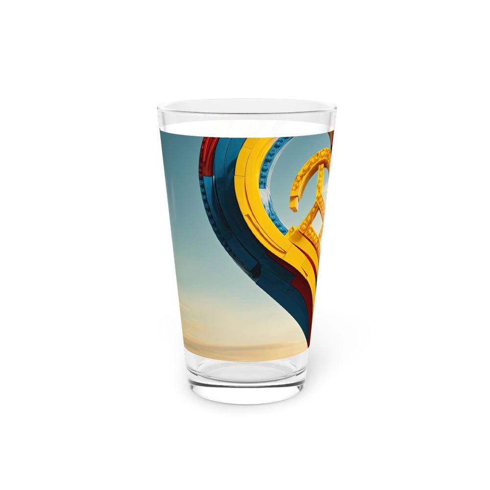 Colorful Heart Sculpture - Pint Glass - Mug - g(0D·IO) - 16oz - -