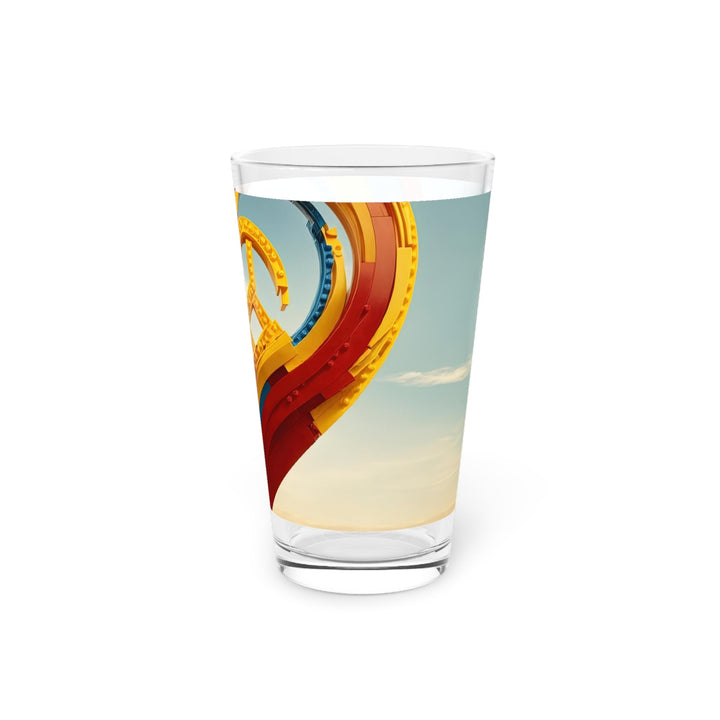Colorful Heart Sculpture - Pint Glass - Mug - g(0D·IO) - 16oz - -