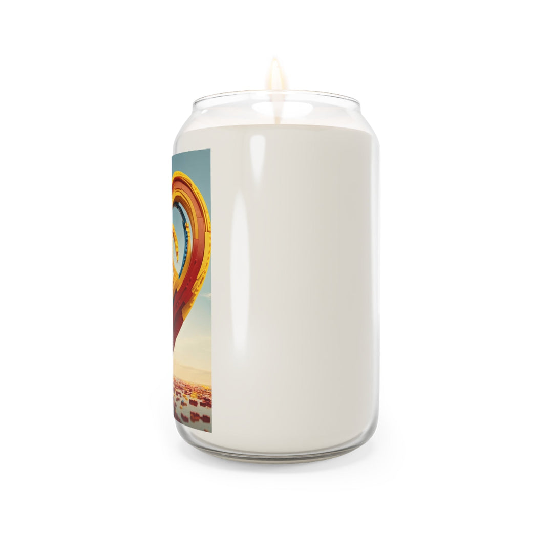 Colorful Heart Sculpture - Scented Candle - Home Decor - g(0D·IO) - Vanilla Bean - 13.75oz -