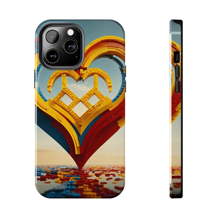 Colorful Heart Sculpture - Tough Phone Case - Phone Case - g(0D·IO) - iPhone 13 Pro Max - -