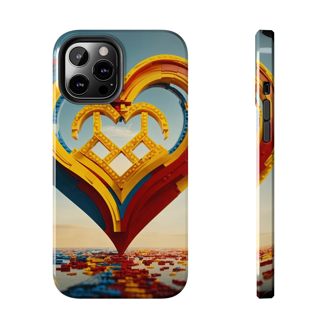 Colorful Heart Sculpture - Tough Phone Case - Phone Case - g(0D·IO) - iPhone 12 Pro Max - -