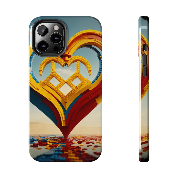 Colorful Heart Sculpture - Tough Phone Case - Phone Case - g(0D·IO) - iPhone 12 Pro Max - -