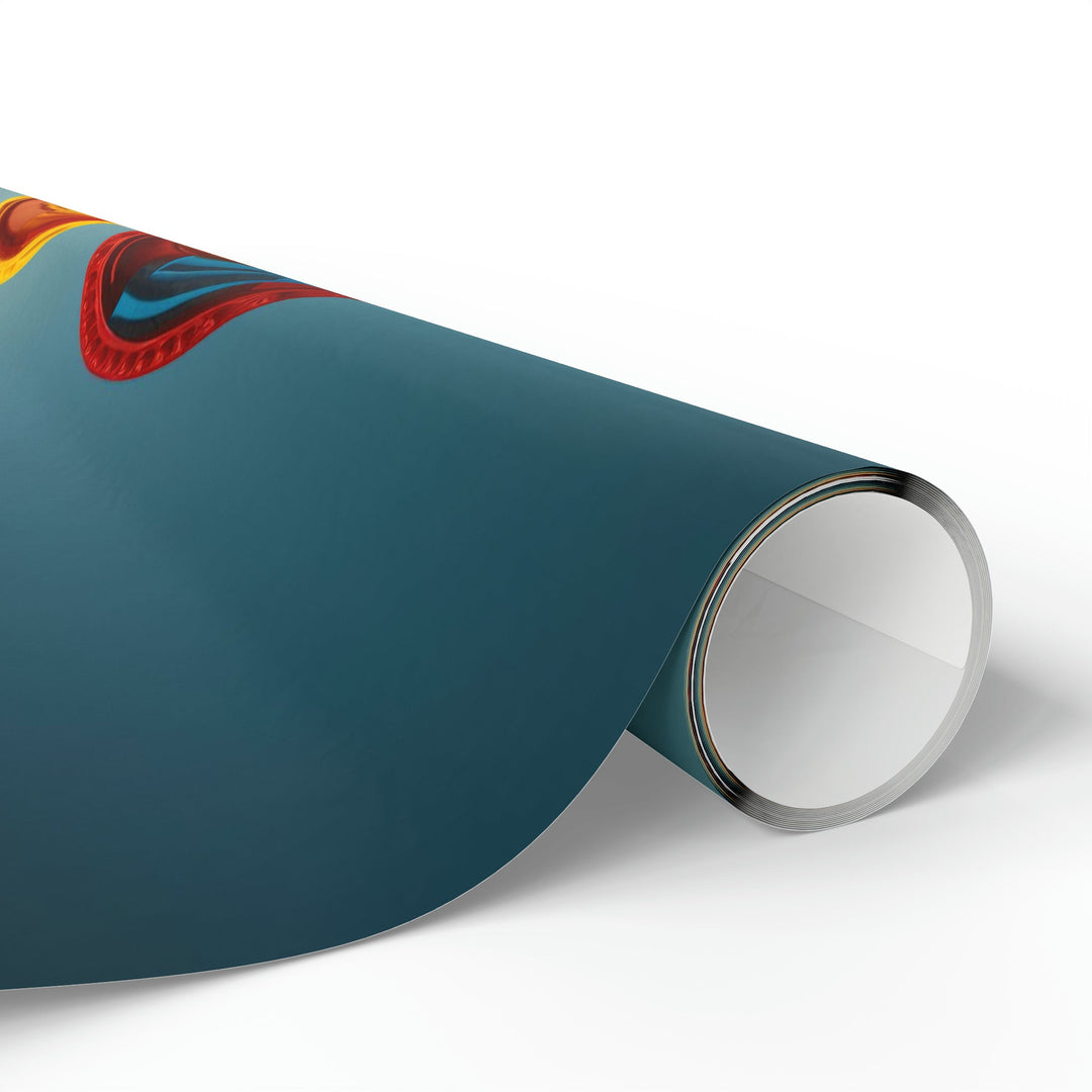 Colorful Heart Sculpture - Wrapping Paper - Home Decor - g(0D·IO) - 30'' x 72'' - Matte -