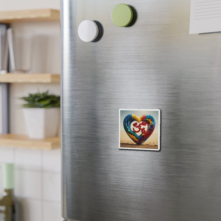 Colorful Love Om - Die-cut Magnet - Home Decor - g(0D·IO) - 6 × 6" - Die-Cut - 1 pc
