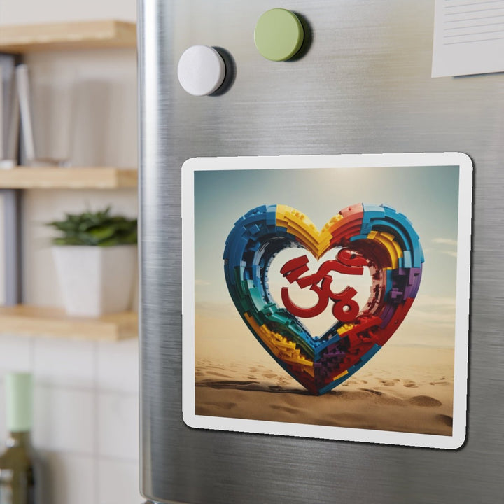 Colorful Love Om - Die-cut Magnet - Home Decor - g(0D·IO) - 6 × 6" - Die-Cut - 1 pc