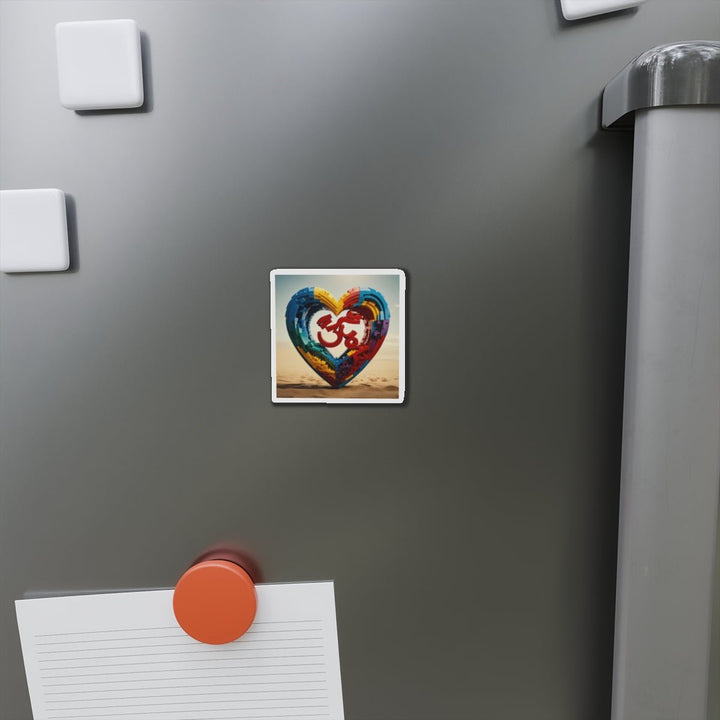 Colorful Love Om - Die-cut Magnet - Home Decor - g(0D·IO) - 6 × 6" - Die-Cut - 1 pc