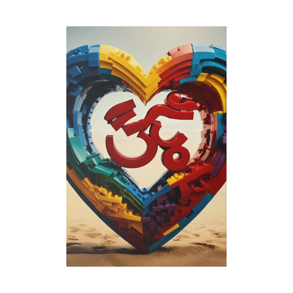 Colorful Love Om - Matte Canvas - Canvas - g(0D·IO) - 32″ x 48″ (Vertical) - 0.75'' -