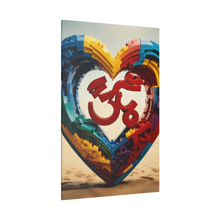Colorful Love Om - Matte Canvas - Canvas - g(0D·IO) - 32" x 32" (Square) - 0.75'' -