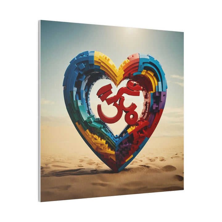 Colorful Love Om - Matte Canvas - Canvas - g(0D·IO) - 32" x 32" (Square) - 0.75'' -