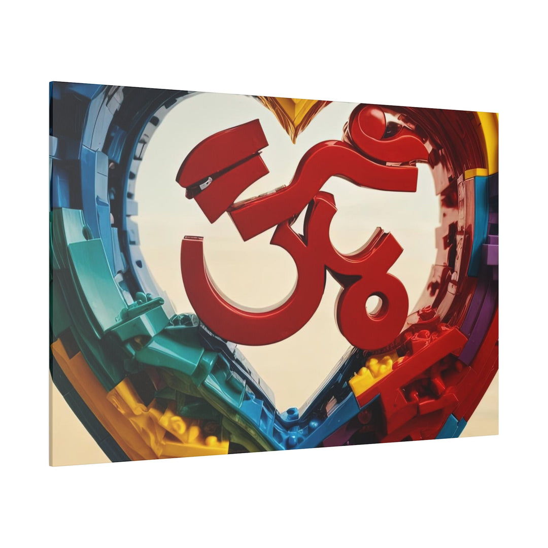 Colorful Love Om - Matte Canvas - Canvas - g(0D·IO) - 32" x 32" (Square) - 0.75'' -