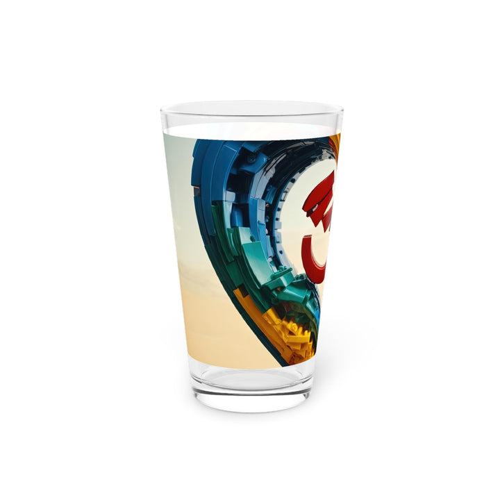 Colorful Love Om - Pint Glass - Mug - g(0D·IO) - 16oz - -