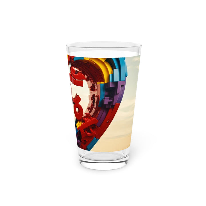 Colorful Love Om - Pint Glass - Mug - g(0D·IO) - 16oz - -