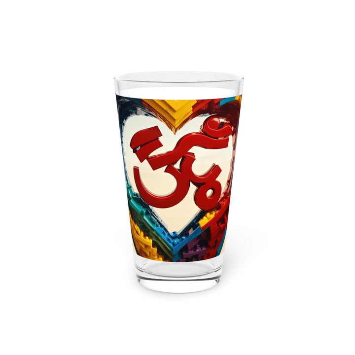 Colorful Love Om - Pint Glass - Mug - g(0D·IO) - 16oz - -