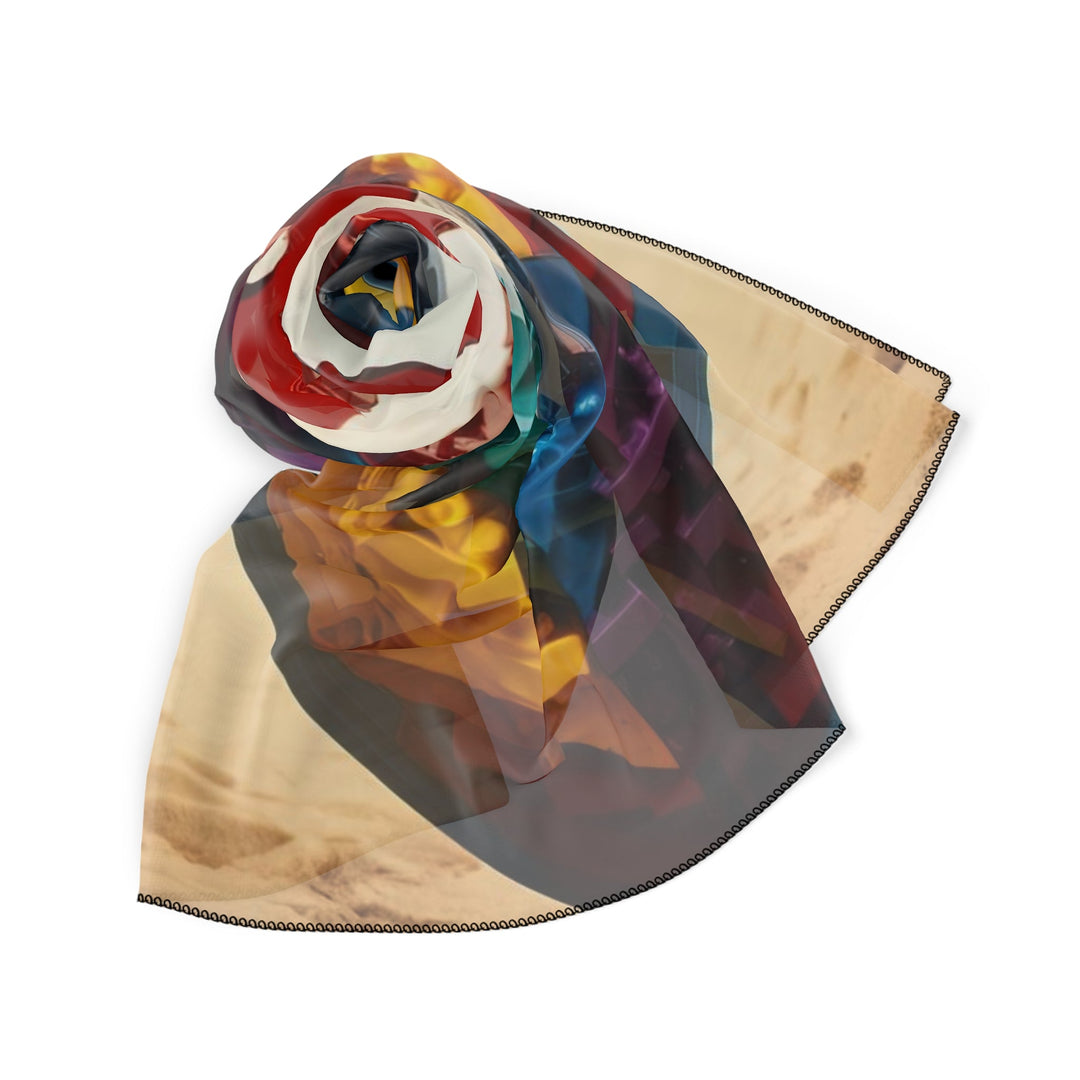 Colorful Love Om - Poly Scarf - Accessories - g(0D·IO) - Poly chiffon - 50" × 50" -