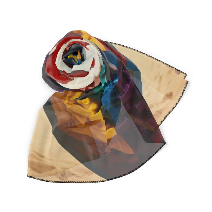 Colorful Love Om - Poly Scarf - Accessories - g(0D·IO) - Poly chiffon - 50" × 50" -