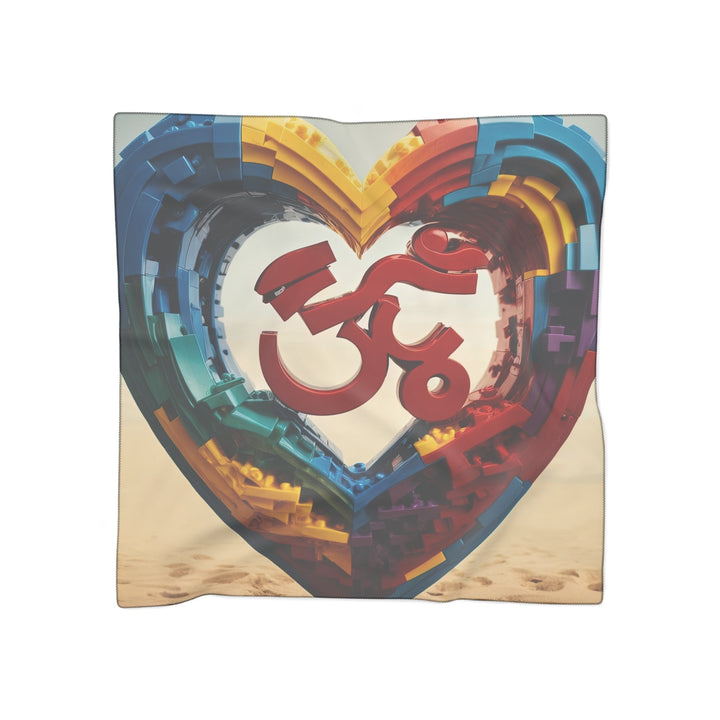 Colorful Love Om - Poly Scarf - Accessories - g(0D·IO) - Poly voile - 50" × 50" -