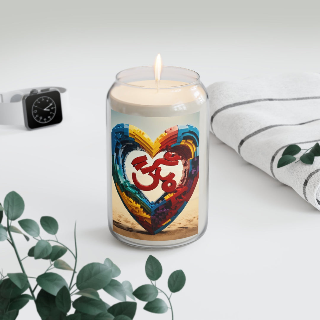 Colorful Love Om - Scented Candle - Home Decor - g(0D·IO) - Vanilla Bean - 13.75oz -